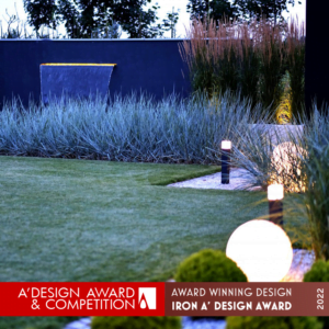 Architectural Home Garden otrzymał nagrodę             A’ Design Award w kategorii planowania krajobrazu i projektowania ogrodów od International Design Academy, wielkiego jury konkursu A’ Design Award & Competition